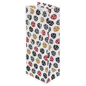 レトロ45 RPMビニールレコードワイン抱き枕-ヴィンテージ ワインギフトバッグ (裏面アングル)