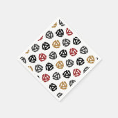 レトロ45 RPMビニールレコード誕生日ナプキンス – Vinta スタンダードカクテルナプキン (角)