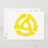 レトロ45 RPM ポストカード (正面/裏面)