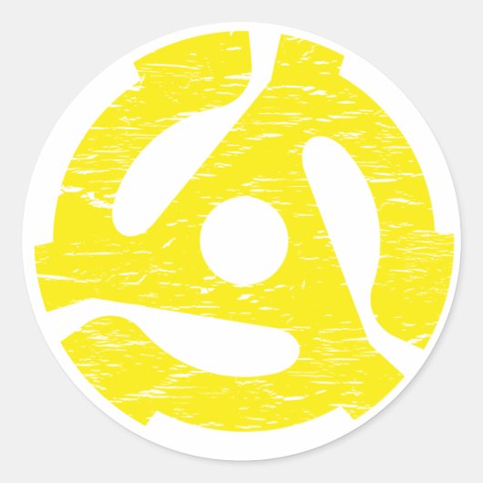 レトロ45 RPM ラウンドシール (正面)