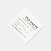 レトロ5おもしろい事実結婚の スタンダードカクテルナプキン (角)