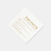 レトロ5おもしろい事実結婚の スタンダードカクテルナプキン (角)