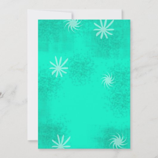 レトロ50のスタイル背景 招待状 (正面)