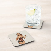 レトロ50のピンアップ美しい コースター (右側)