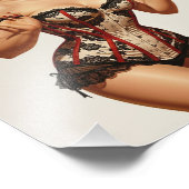 レトロ50のピンアップ美しい フォトプリント            (角)