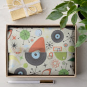 レトロ50の60のヴィンテージファッションパターンパーティー 薄葉紙 (ギフト)