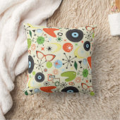 レトロ50の60のヴィンテージファッションパターン クッション (ブランケット)