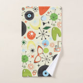 レトロ50の60のヴィンテージファッションパターン バスタオルセット (ハンドタオル)