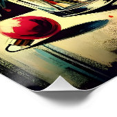 レトロ50メリーs & Bright Christmas Martini ポスター (コーナー)