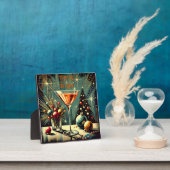 レトロ50年代の楽しいクリスマスマティーニ フォトプラーク (インサイチュ)