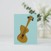 レトロ50年代ギター ポストカード (スタンド正面)