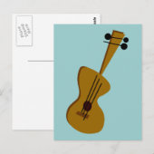 レトロ50年代ギター ポストカード (正面/裏面)