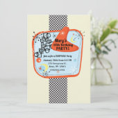 レトロ50年代60年代ヴィンテージ誕生会 招待状 (スタンド正面)