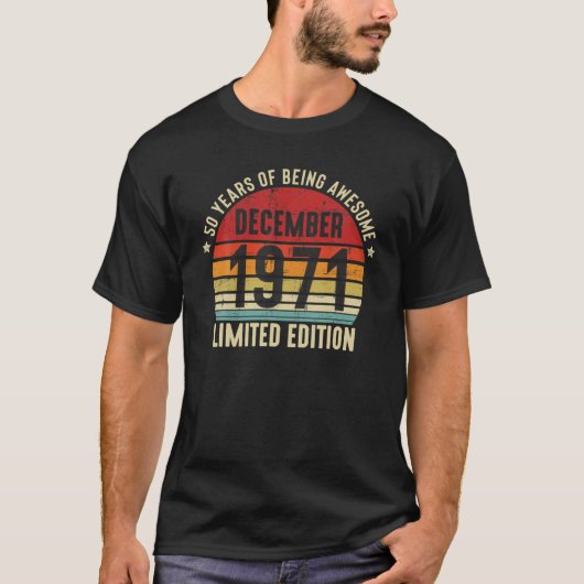 レトロ50歳素晴らし50歳 Tシャツ (正面)