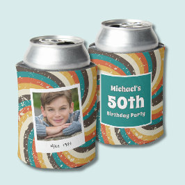 レトロ50歳誕生日ヴィンテージ写真 缶クーラー