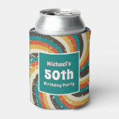 レトロ50歳誕生日ヴィンテージ写真 缶クーラー (缶正面)