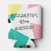 レトロ50誕生日写真80's 90's カッコいい Can カッコいい 缶クーラー (裏面)