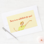 レトロ50sお前に代わるものはない！先生 長方形シール (封筒)