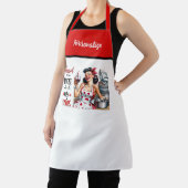 レトロ50sグラムハウスワイドメイおもしろいザー皮肉ユーモア エプロン (インサイチュ)