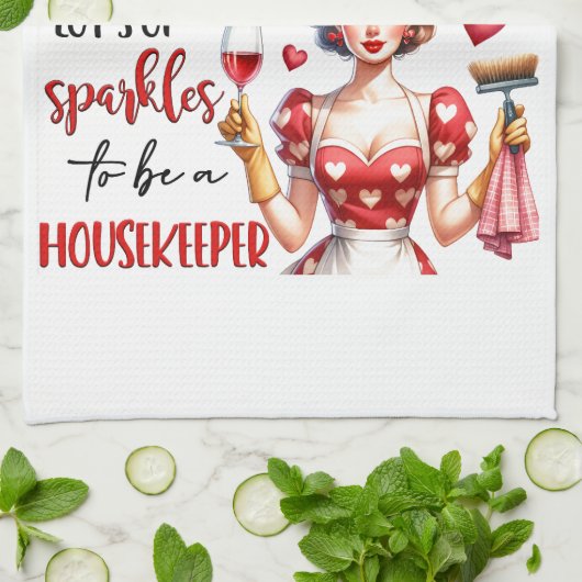 レトロ50sグラムハウスワイドメイおもしろいザー皮肉ユーモア キッチンタオル (折り畳み)