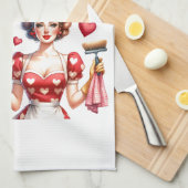 レトロ50sグラムハウスワイドメイおもしろいザー皮肉ユーモア キッチンタオル (四つ折り)