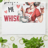 レトロ50sグラムハウスワイドメイおもしろいザー皮肉ユーモア キッチンタオル (折り畳み)