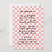 レトロ50sダイナーソックホップバースデーパーティーテーマ 招待状 (裏面)