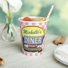 レトロ50sダイナーソックホップバースデーパーティーテーマ 紙コップ