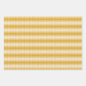 レトロ50sダイヤモンドジオメトリックパターン ラッピングペーパーシート (正面3)