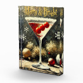 レトロ50'sトリプルクランベリークリスマスマティーニ フォトブロック (右)