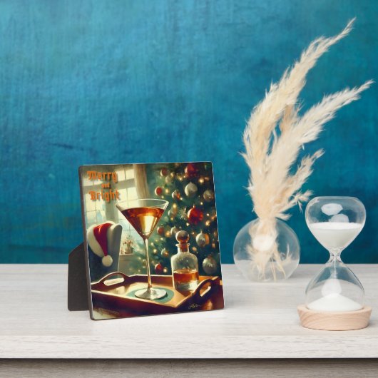 レトロ50sマンハッタンマルティニフォーサンタ フォトプラーク (インサイチュ)