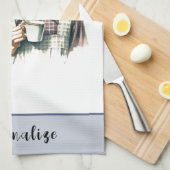 レトロ50s主婦皮肉おもしろいユーモア キッチンタオル (四つ折り)