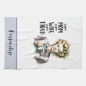 レトロ50s主婦皮肉おもしろいユーモア キッチンタオル (横)