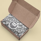 レトロ50s任意の色の古いファッション電話パターン 薄葉紙