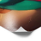 レトロ50s明るいメリークリスマスカクテルマルティーニ フォトプリント            (角)