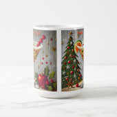 レトロ50s明るいメリークリスマスキャンディカクテル コーヒーマグカップ (中央)