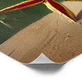 レトロ50s明るいメリークリスマスキャンディカクテル ポスター (角)