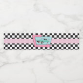 レトロ50s誕生日パーティーウォーターボトルラベル ペットボトルラベル (シングルラベル)