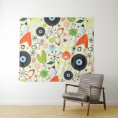 レトロ50's 60's ヴィンテージ ファッション パターン パーティー タペストリー (インサイチュ(横))