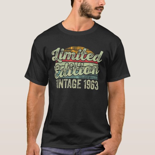 レトロ59歳ヴィンテージ1963 59誕生日 Tシャツ (正面)