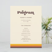 レトロ60のヴィンテージ色 プログラム (スタンド正面)