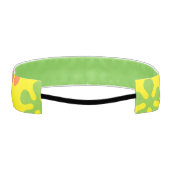 レトロ60の花ヘッドバンド アスレチックヘッドバンド (裏面)