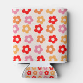 レトロ60代70代の花ヒッピー 缶クーラー (裏面)