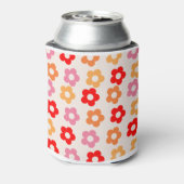 レトロ60代70代の花ヒッピー 缶クーラー (缶裏面)