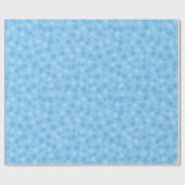 レトロ60年代の明るい青い水玉模様 ラッピングペーパー (フラット)