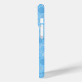 レトロ60年代の明るい青い水玉模様 Case-Mate iPhoneケース (裏面 / 左)