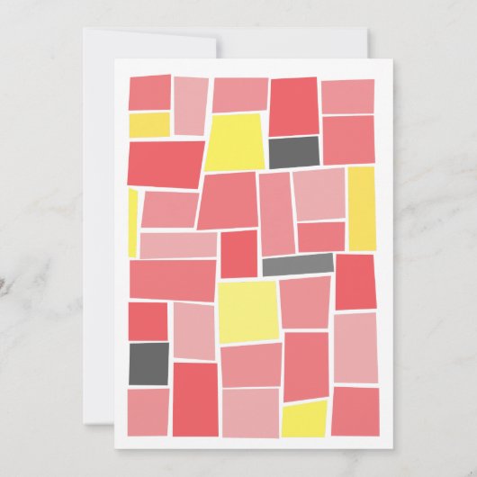 レトロ60年代の映画ポスタモダン結婚ー 招待状 (裏面)