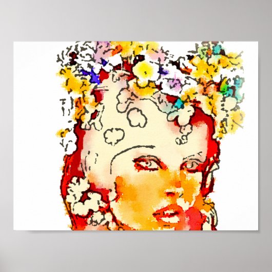 レトロ60年代のBabeポスター ポスター (正面)