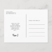 レトロ60年代ヒッピーおもしろい卒業パーティー写真 ポストカード (裏面)