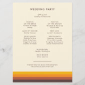 レトロ60年代ヴィンテージミッドセンチュリー結婚ズ プログラム (裏面)